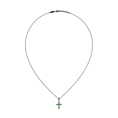 'Halloween' Sparkling Diamond Cross Pendant