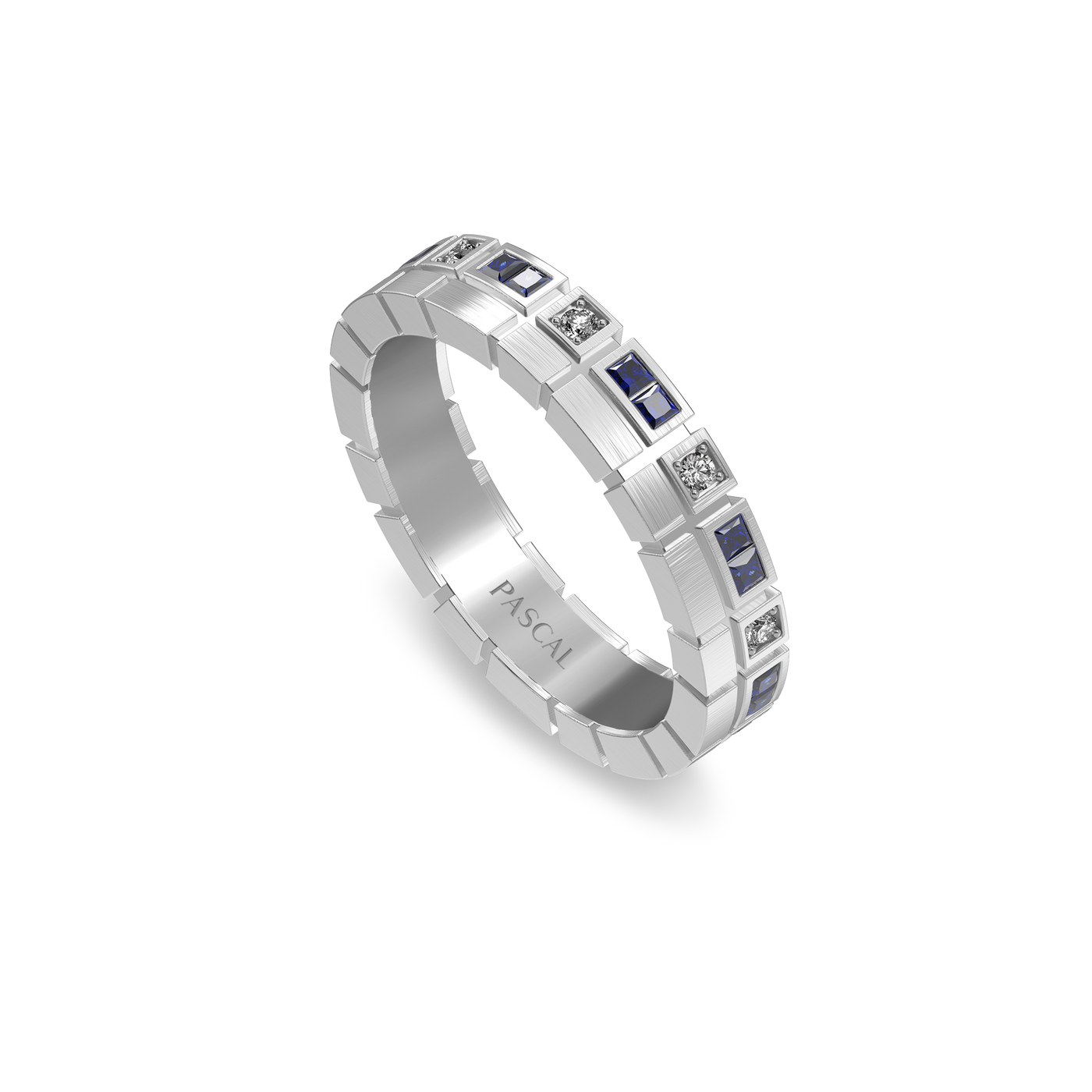 'Eternity' Cube Diamond Band Ring