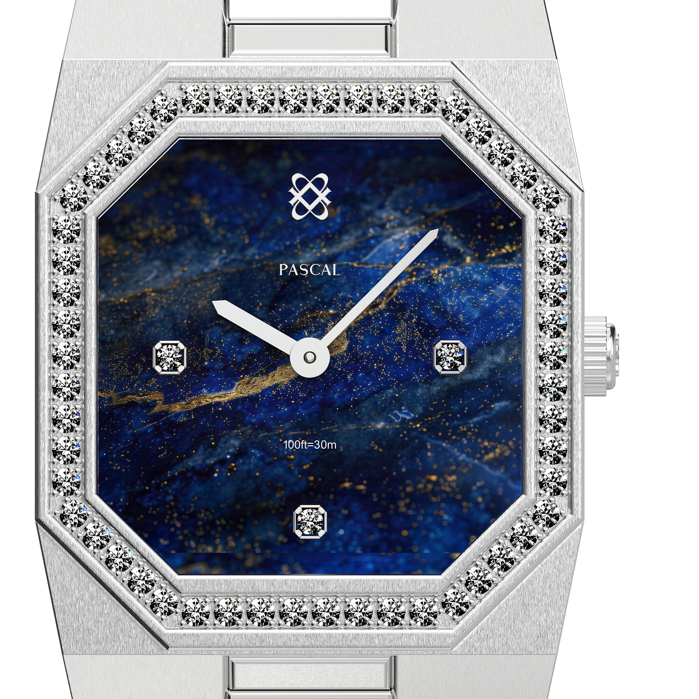 Octagonal Halo Diamond Watch