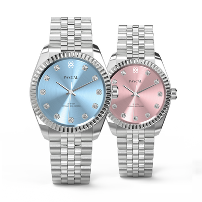 Timeless Classic Diamond Couple Watches