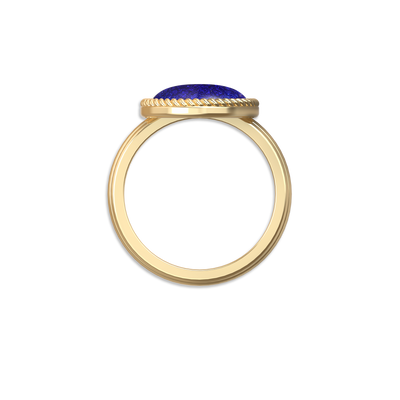 'Universe' Enamel Rope Ring, Round