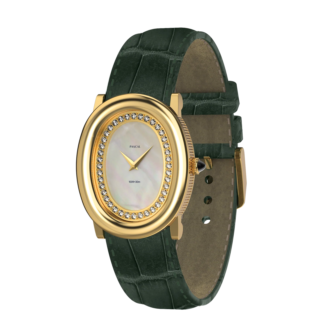 Oval Royale Diamond Watch (24mm x 30mm)