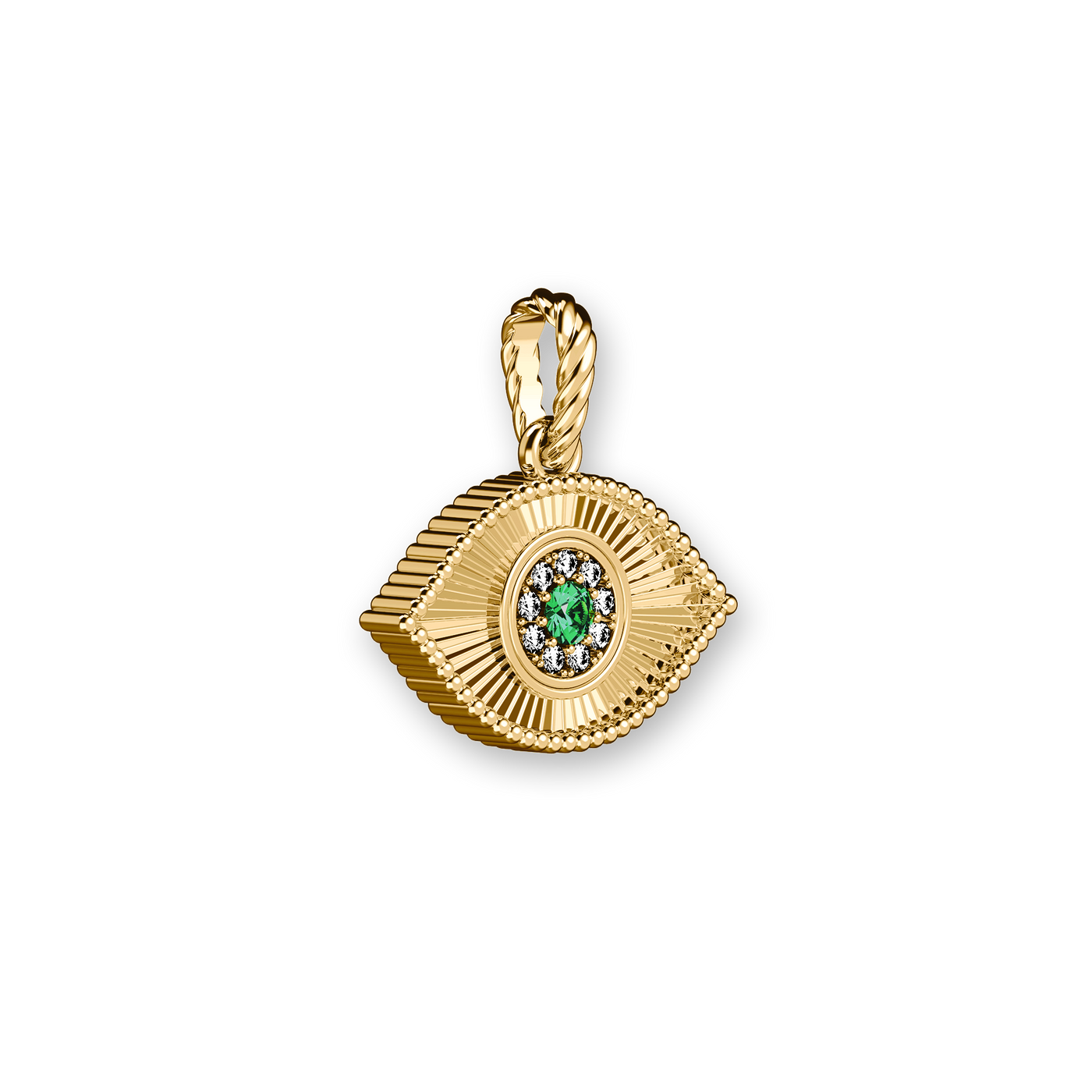 Collana "The Bonbon" con occhi, diamante bianco