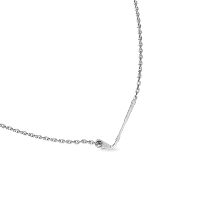 'The Golf' Club Necklace, Green Diamond