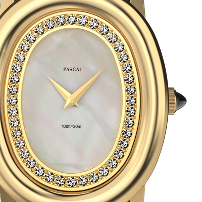 Oval Royale Diamond Watch (24mm x 30mm)