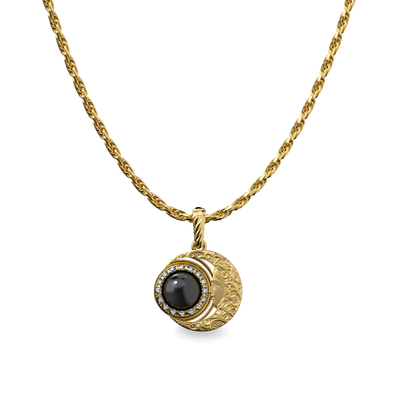 Ciondolo "The Spiritual" Luna, Alonea di Diamanti Bianchi