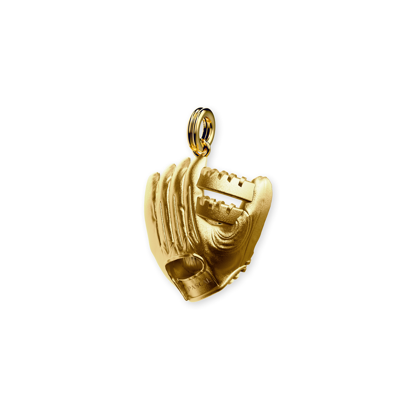 Pendente "The Baseball" Bola e Luva, Diamante Branco