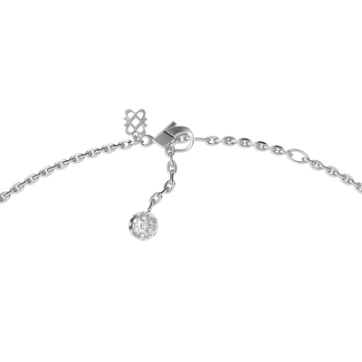 'The Golf' Club Necklace, Green Diamond