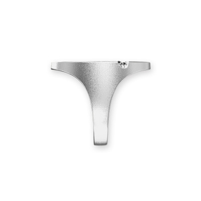 Anello sigillo 'Athena' Olympus, diamante nero