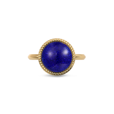 'Universe' Enamel Rope Ring, Round