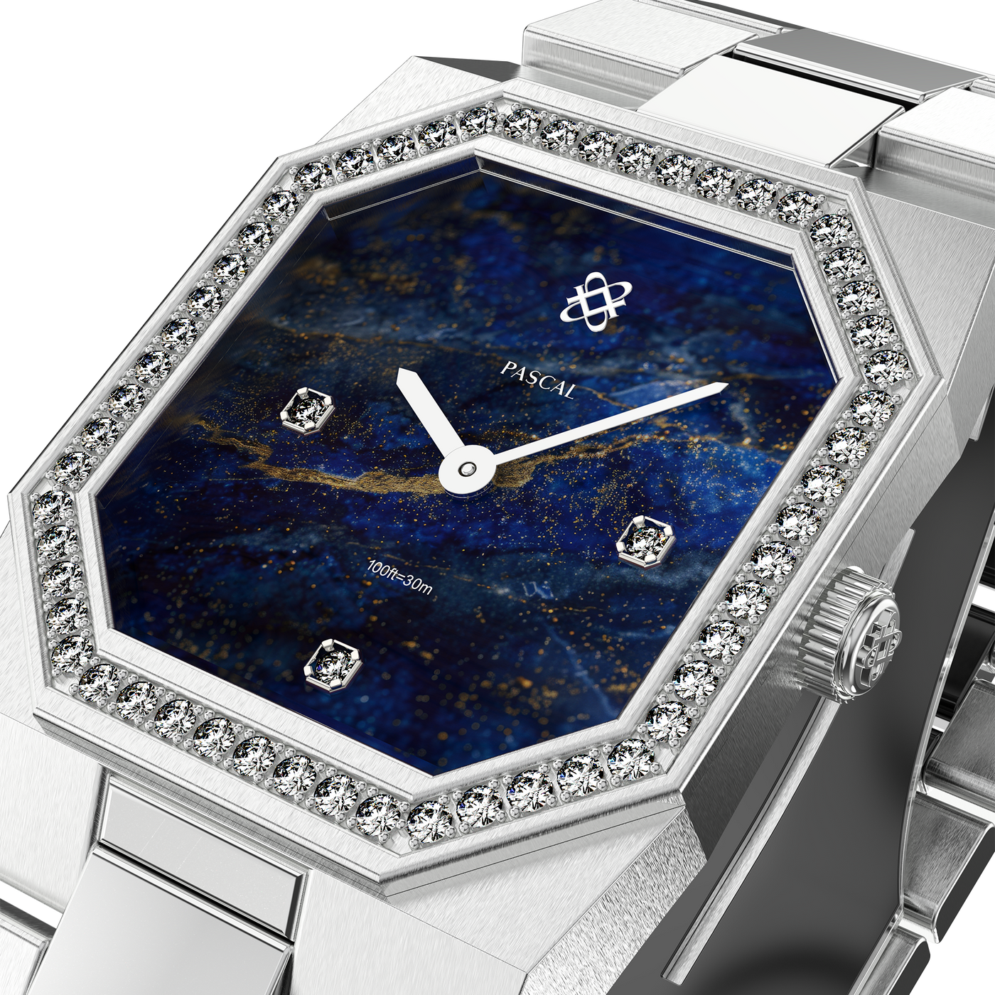 Octagonal Halo Diamond Watch