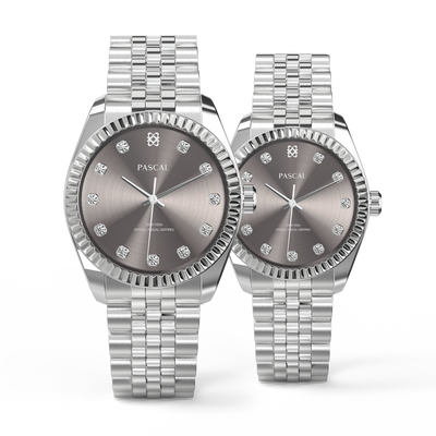 Timeless Classic Diamond Couple Watches