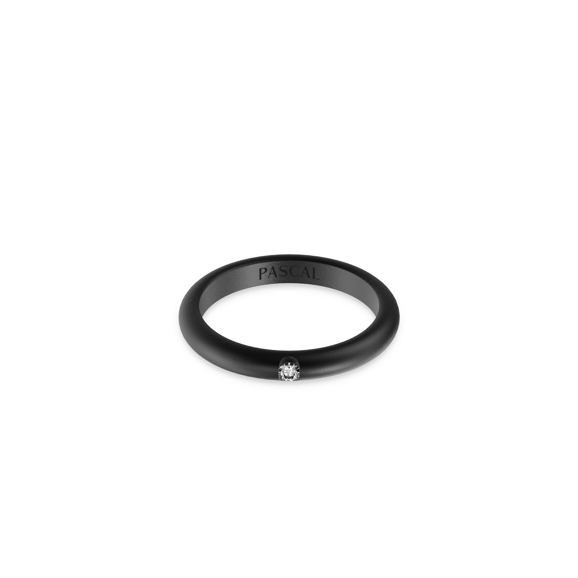Eternal Embrace Diamond Promise Ring in black gold with modern design#color_black-gold-vermeil-white-diamonds