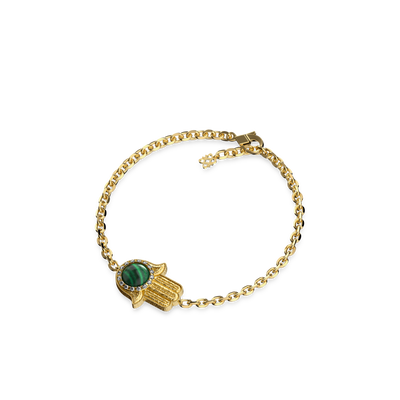 Pulsera 'The Spiritual' Hamsa, Halo de Diamantes Blancos