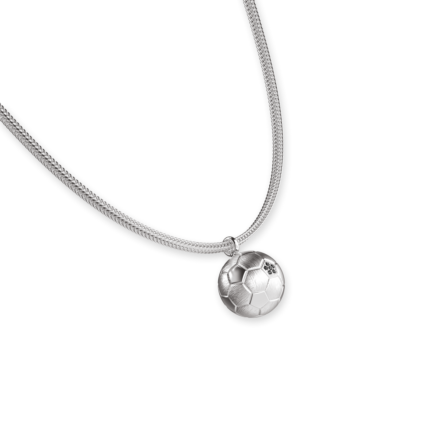 Colgante "The Soccer", diamante negro