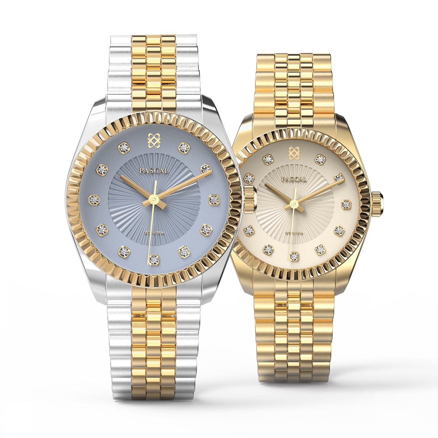 Timeless Classic Diamond Couple Watches