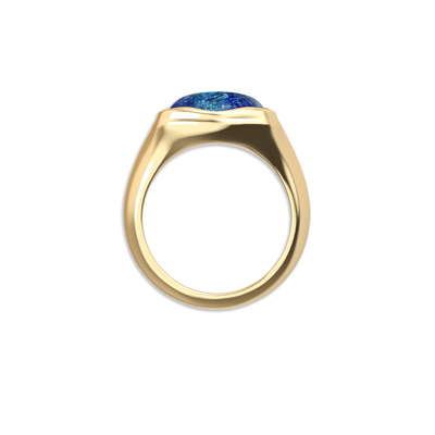 'Universe' Enamel Lava Ring, Shield