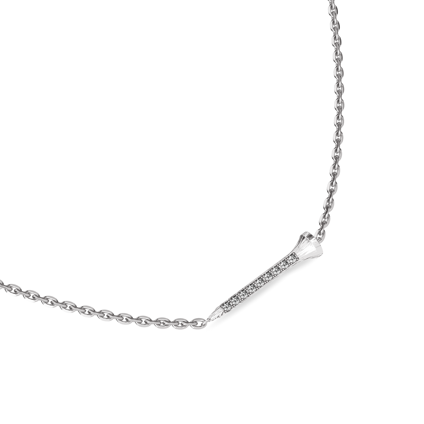 Collar con colgante "The Golf", diamante blanco