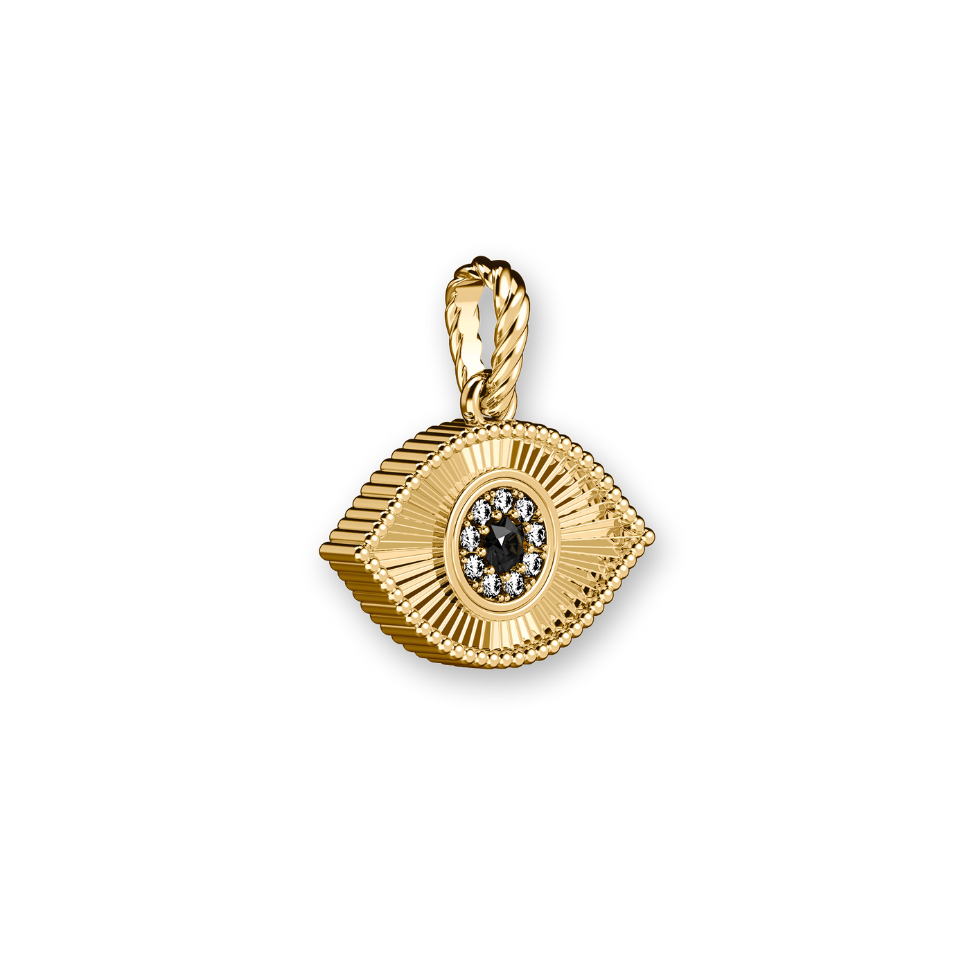 Collana "The Bonbon" con occhi, diamante bianco