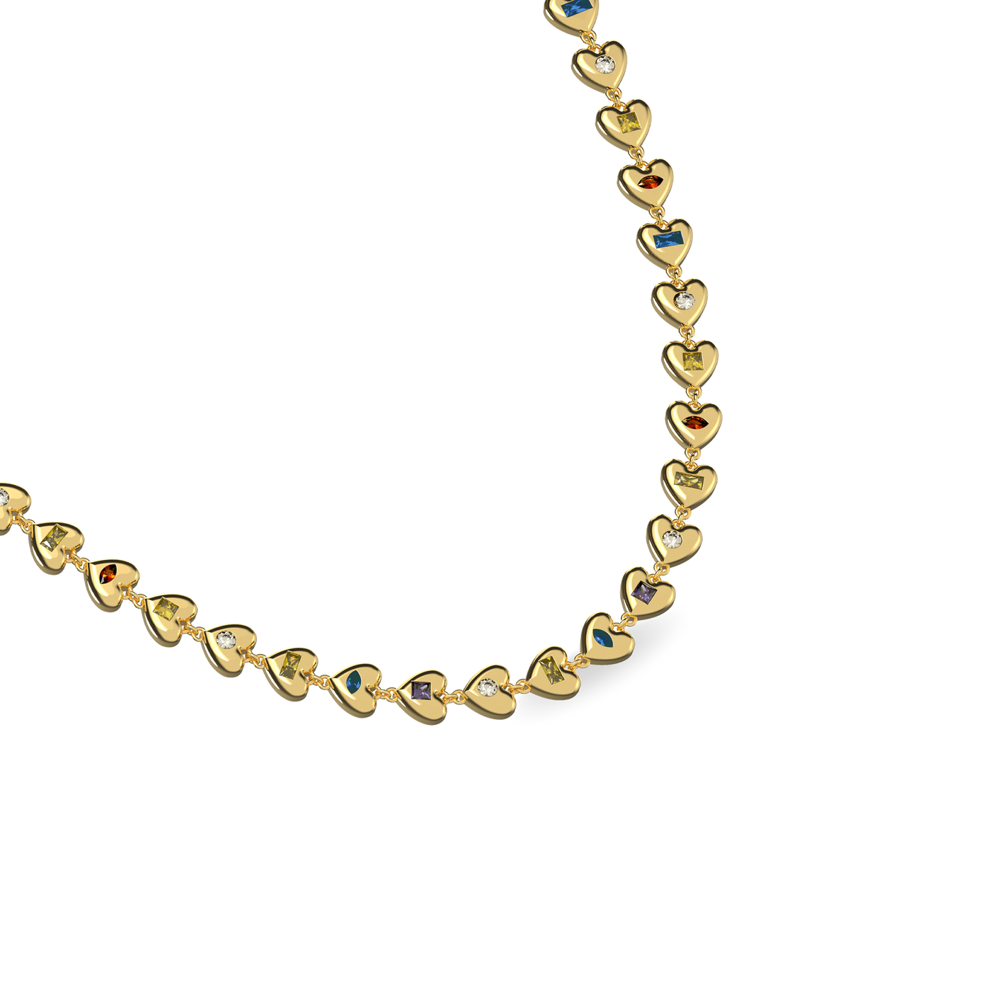 Collar de piedra preciosa Lovelink