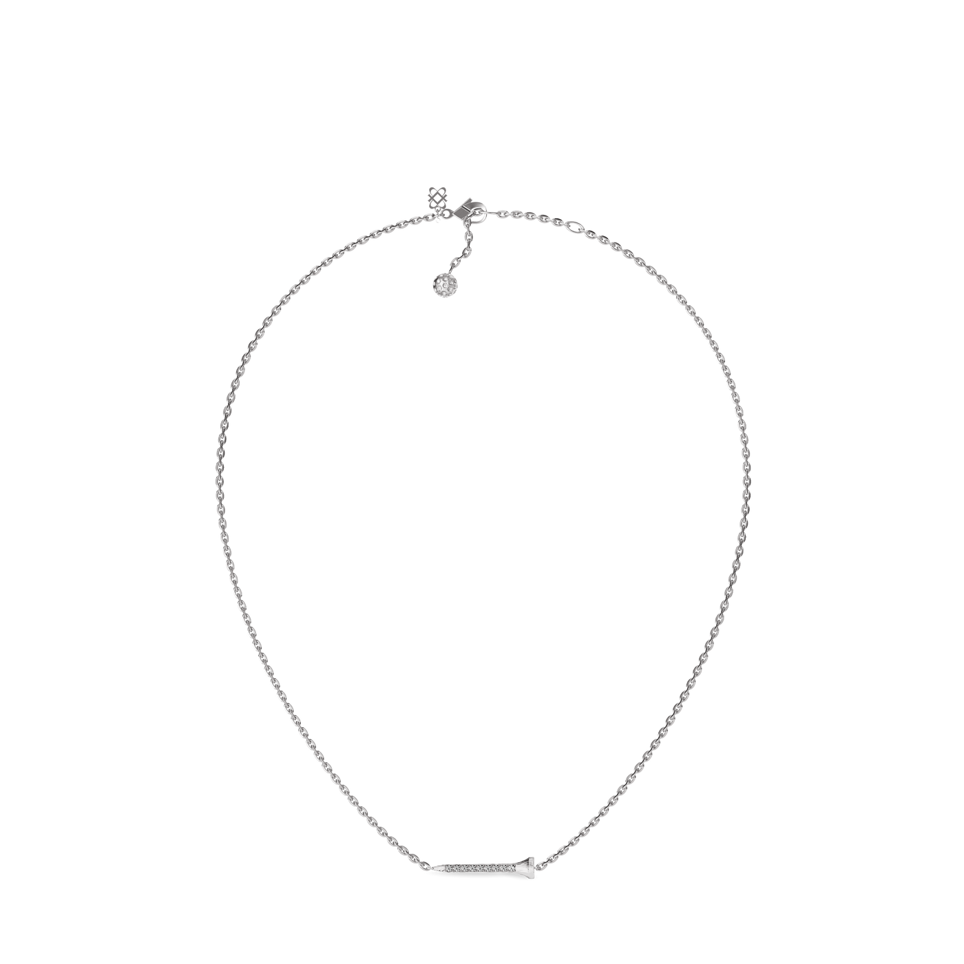 Collar con colgante "The Golf", diamante blanco