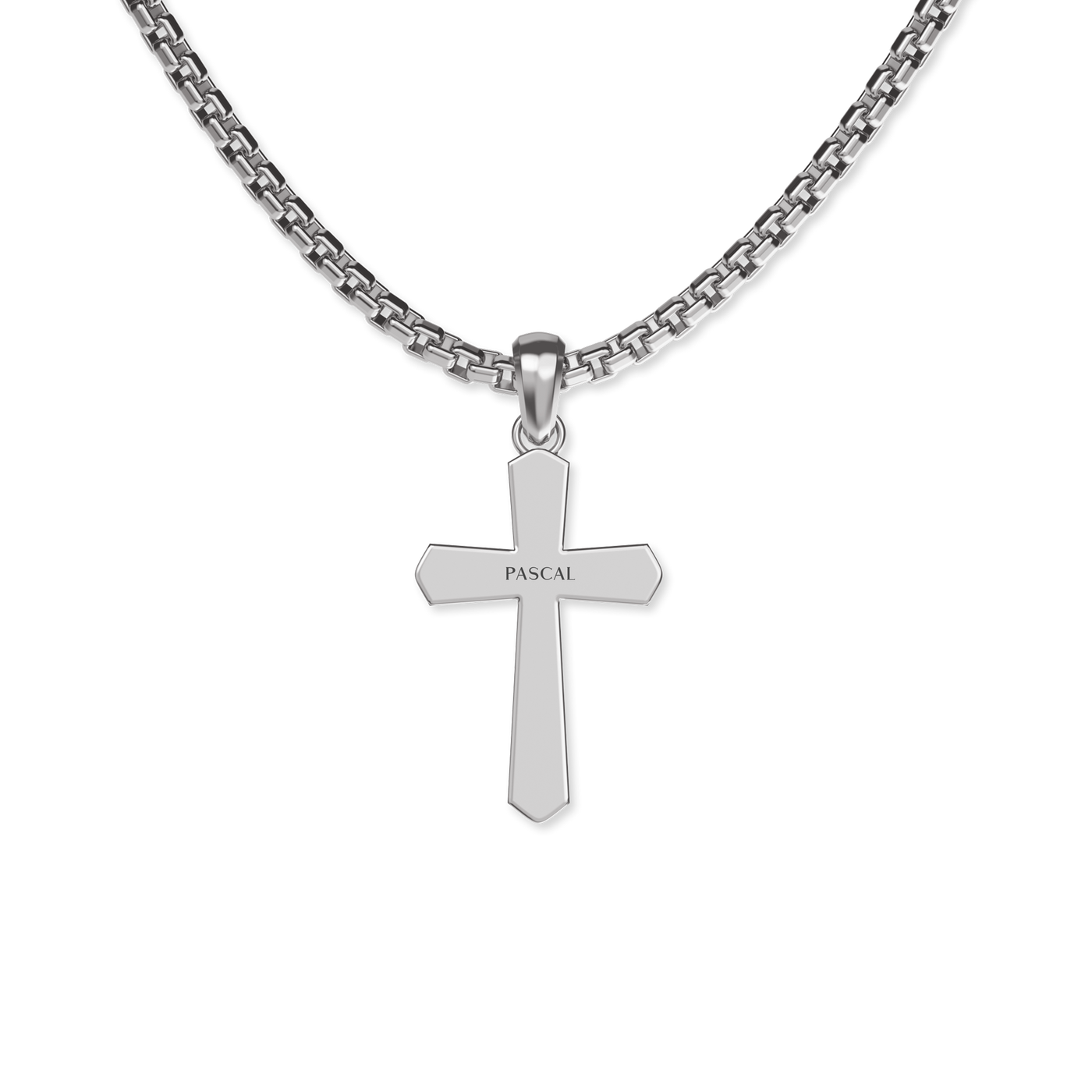 Colgante Amuleto Cruz, Diamante Blanco