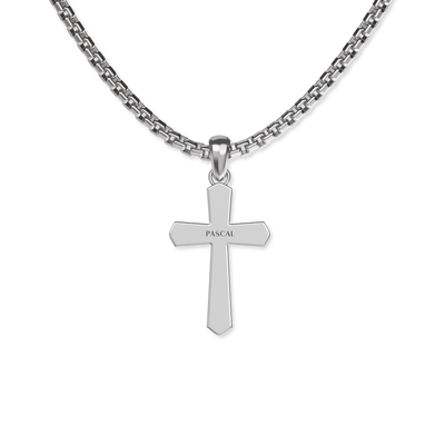 Colgante Amuleto Cruz, Diamante Blanco