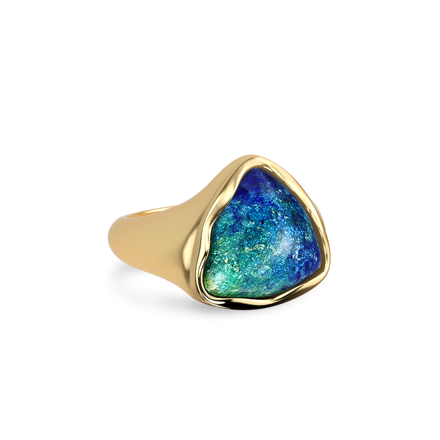 'Universe' Enamel Lava Ring, Shield