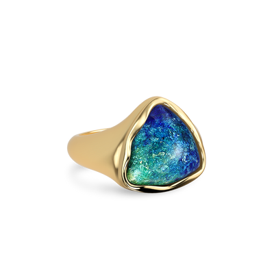 'Universe' Enamel Lava Ring, Shield