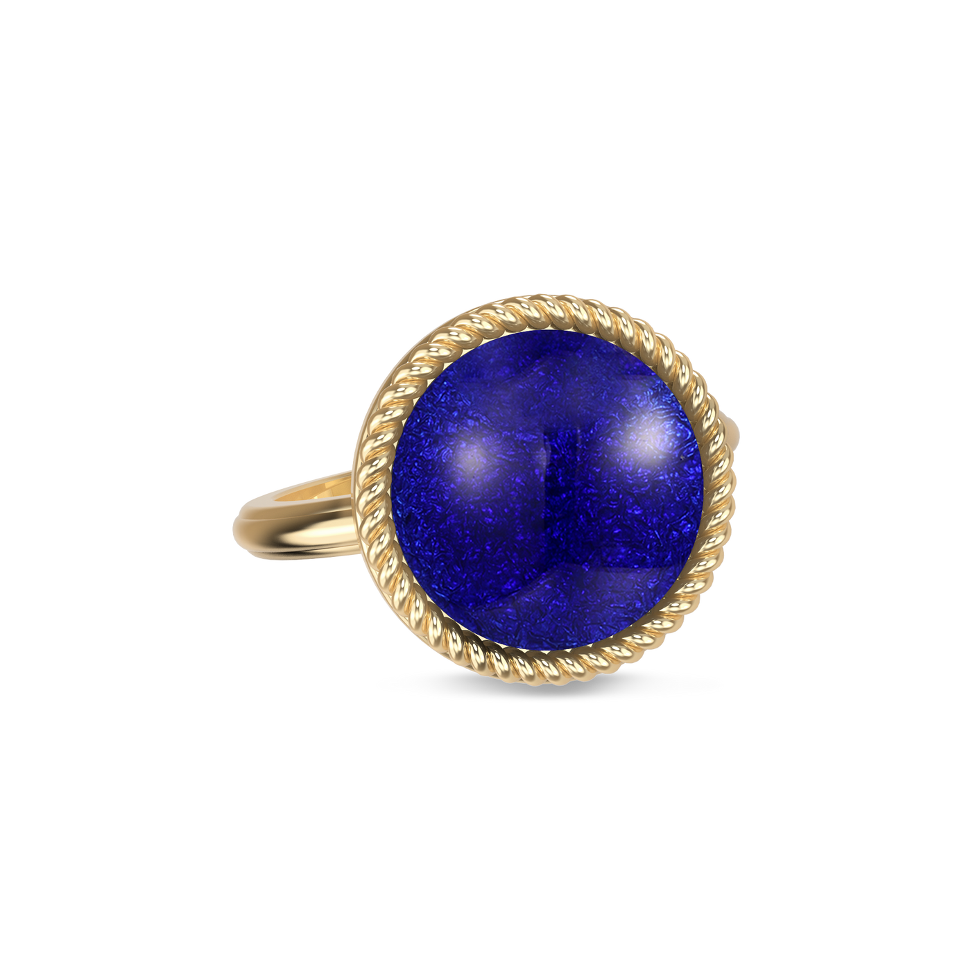 'Universe' Enamel Rope Ring, Round