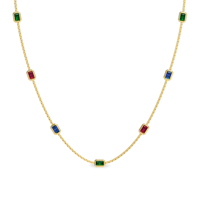 Collana con pietra preziosa Gemelle