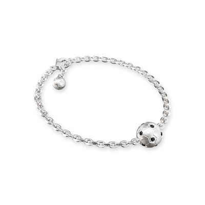 Braccialetto "The Soccer", Diamante Nero