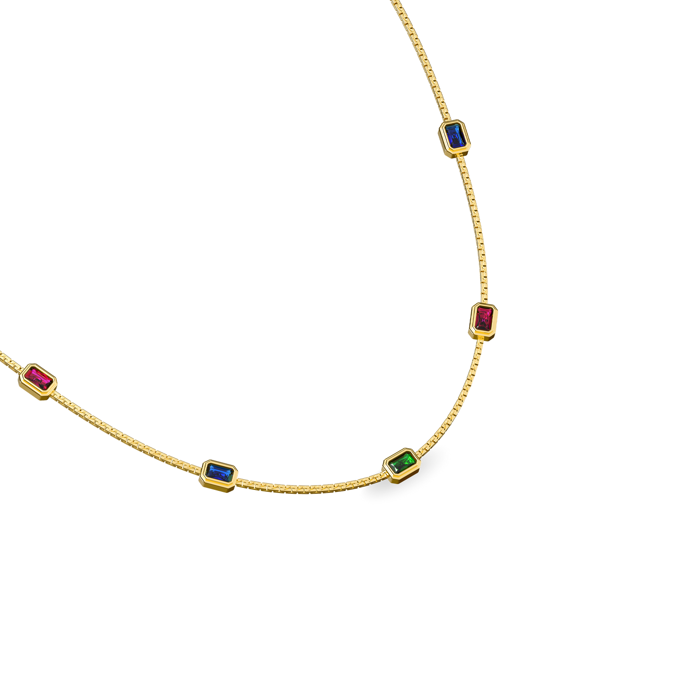 Collana con pietra preziosa Gemelle