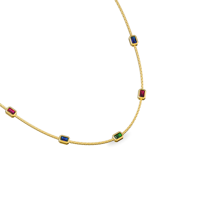 Collana con pietra preziosa Gemelle