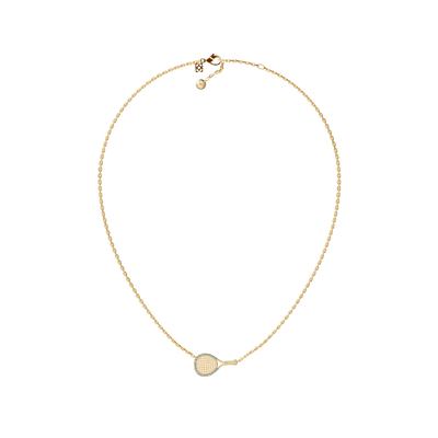 Collier Raquette 'The Padel', Halo de Diamants Blancs
