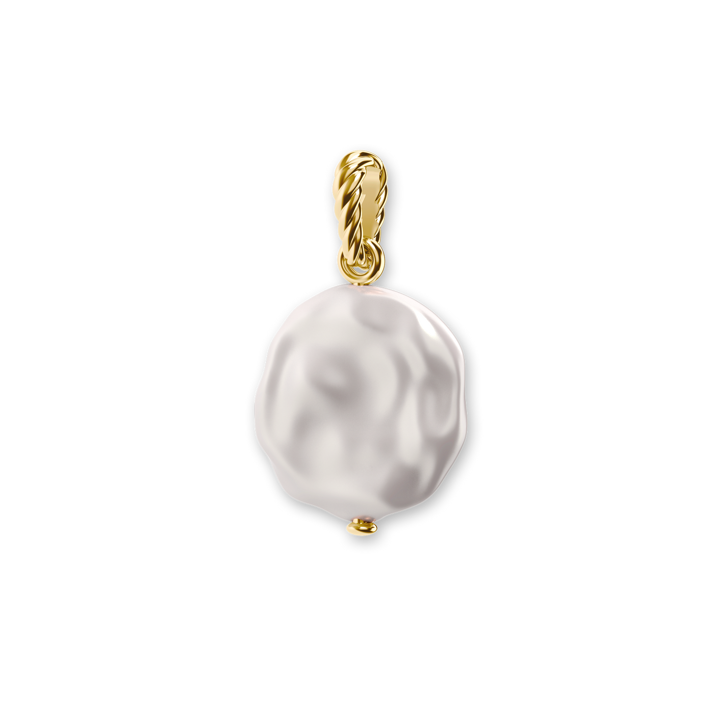Colar de Pérolas Barroco 'The Bonbon', Diamante Branco