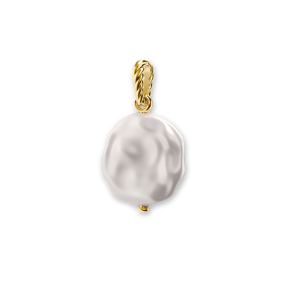 Colar de Pérolas Barroco 'The Bonbon', Diamante Branco