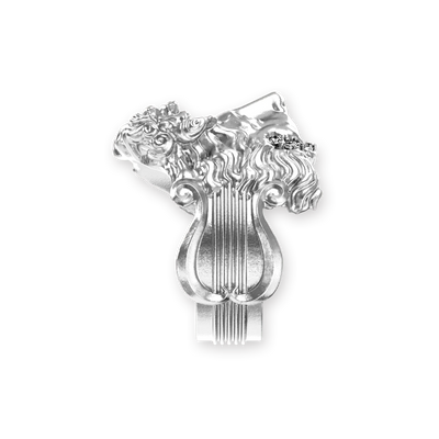 Anello con statua Apollo "Olympus", diamante bianco