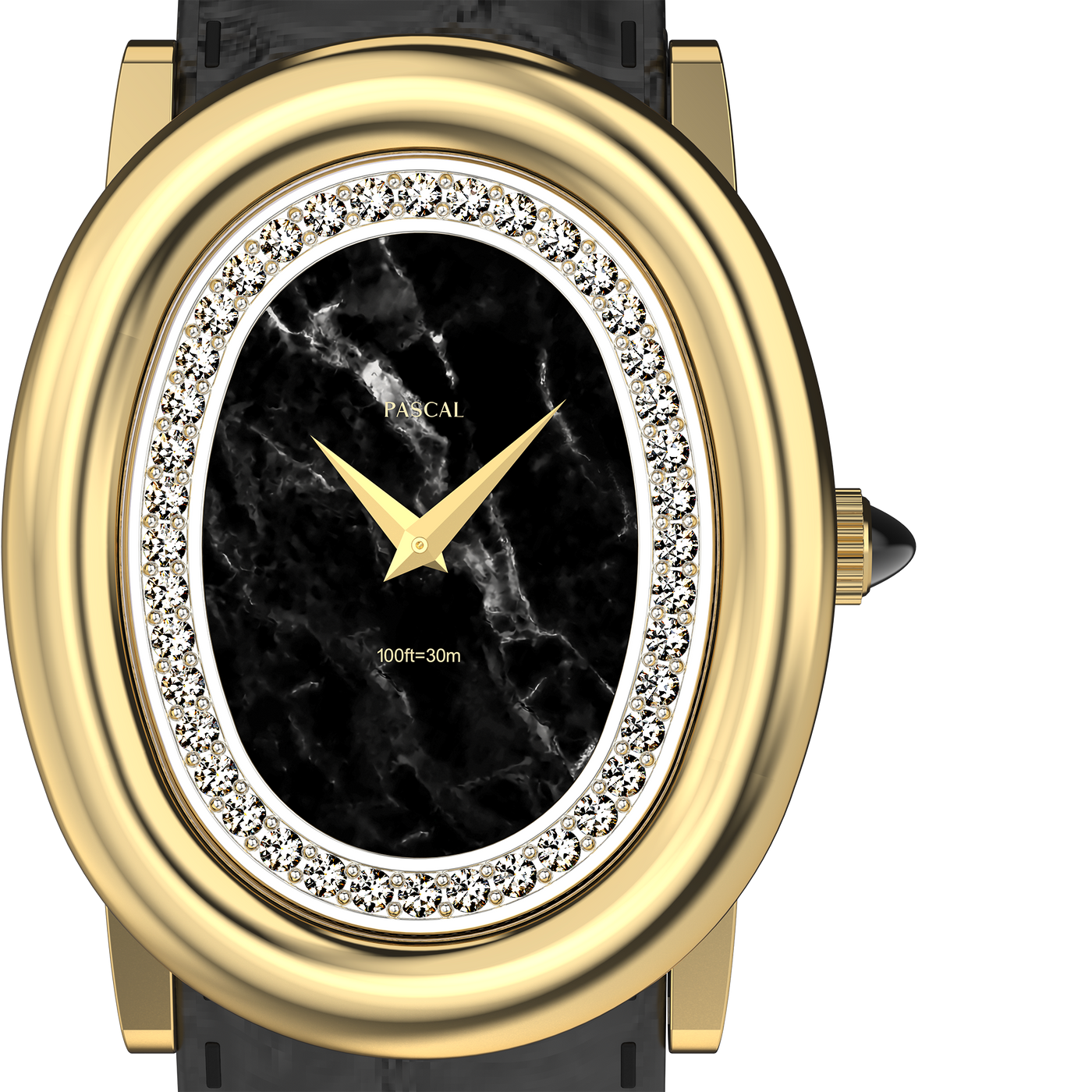 Oval Royale Diamond Watch (24mm x 30mm)