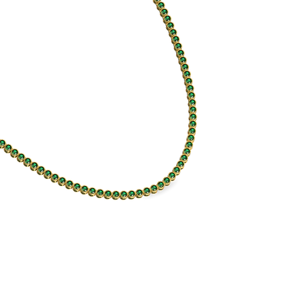 Vernal Gemstone Tennis Necklace