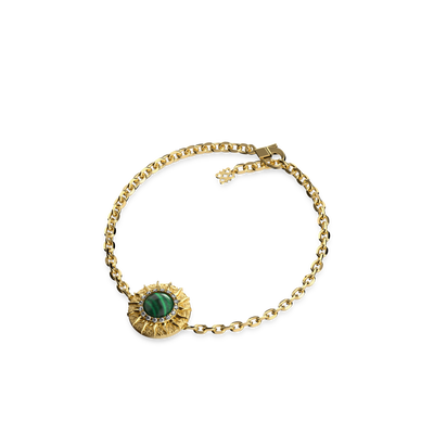 'The Spiritual' Sun Bracelet, White Diamond Halo