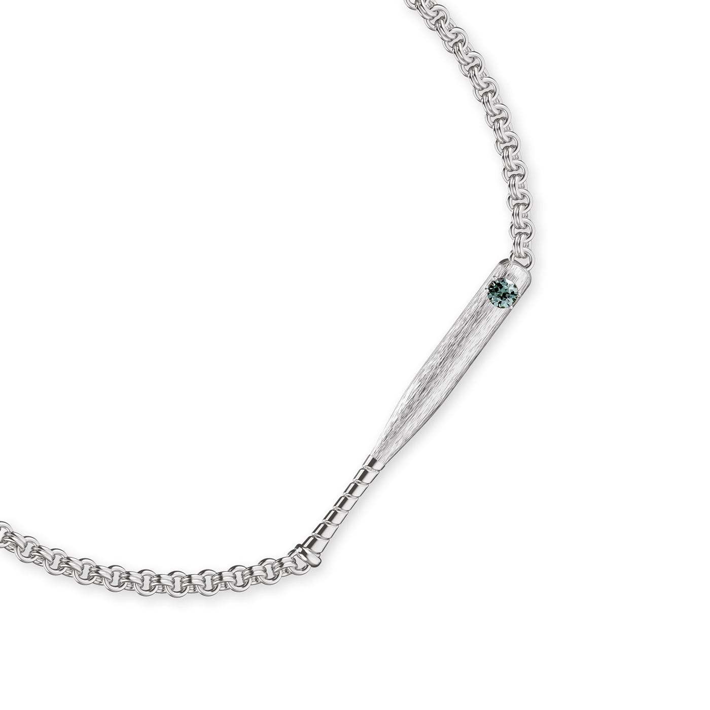 Braccialetto "The Baseball" Bat, Diamante Verde