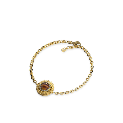 'The Spiritual' Sun Bracelet, White Diamond Halo