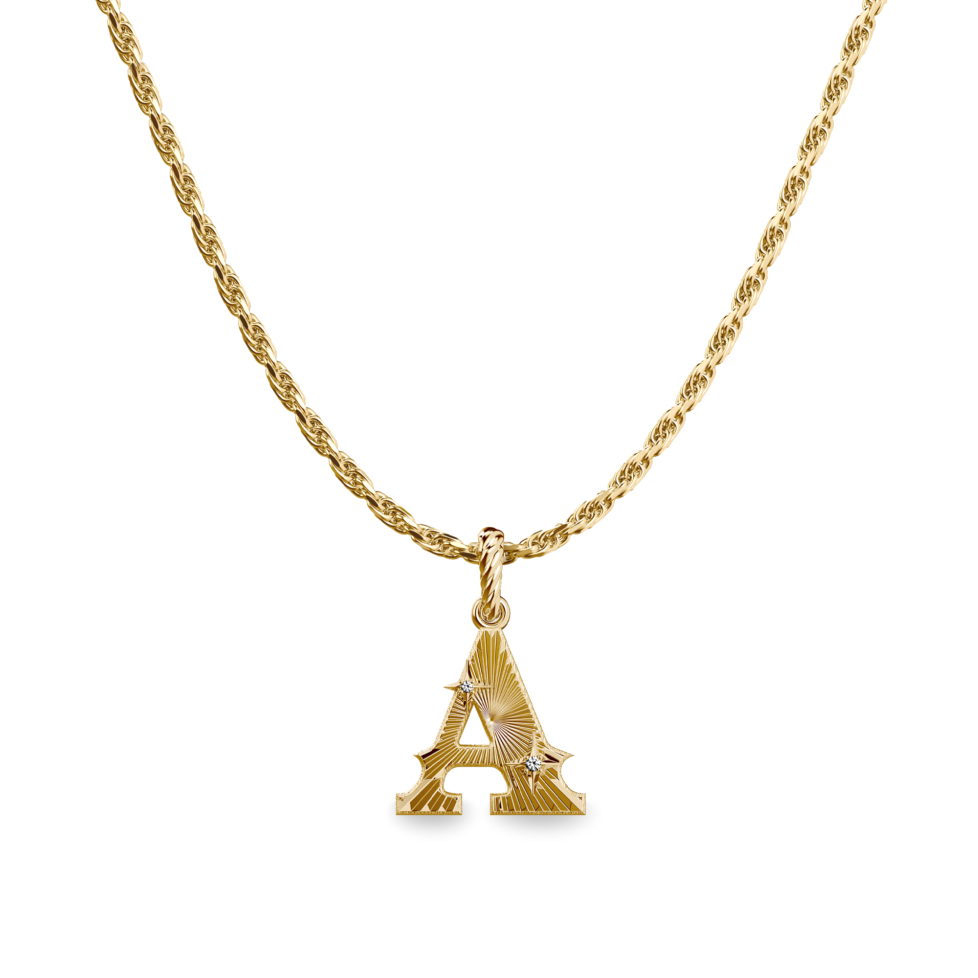 The Bonbon Initial Charm, White Diamond - PASCAL