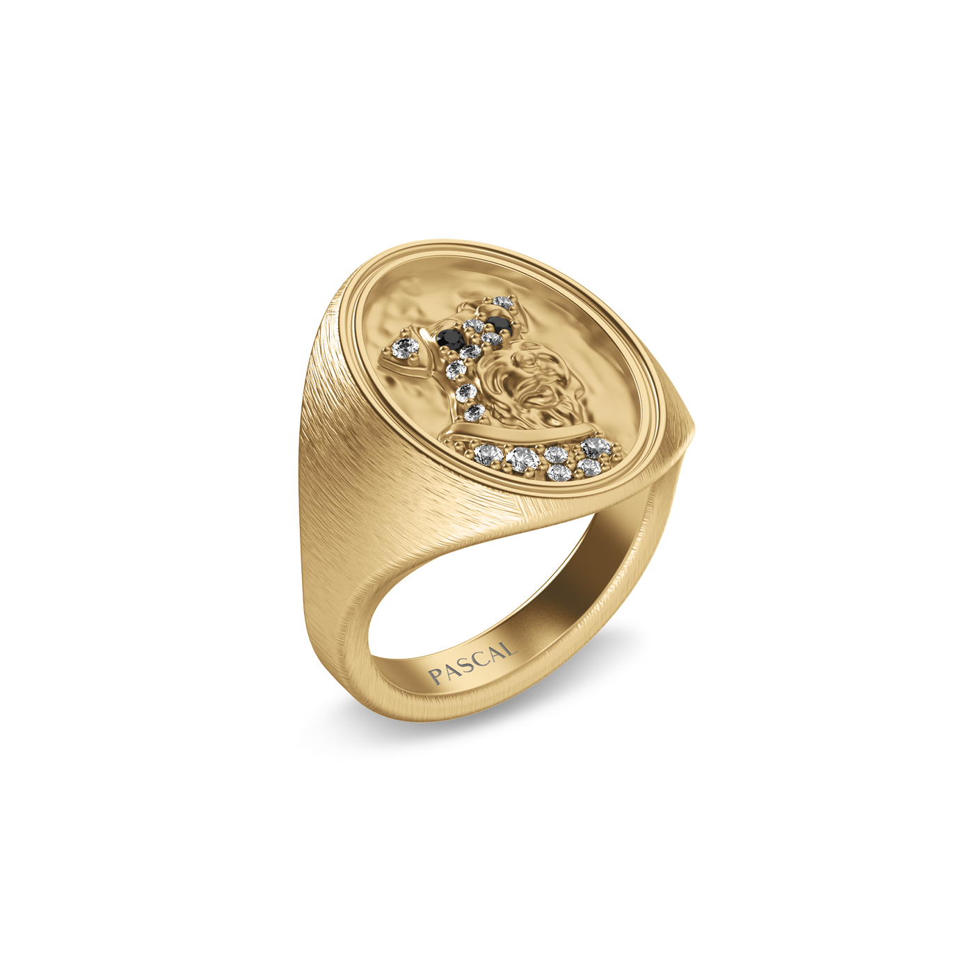 'Airedale Terrier' Diamond Ring