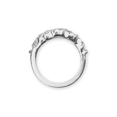 Anillo estatua Medusa "Olympus", diamante blanco