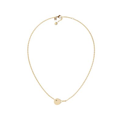 Collier Raquette 'The Padel', Diamant Blanc