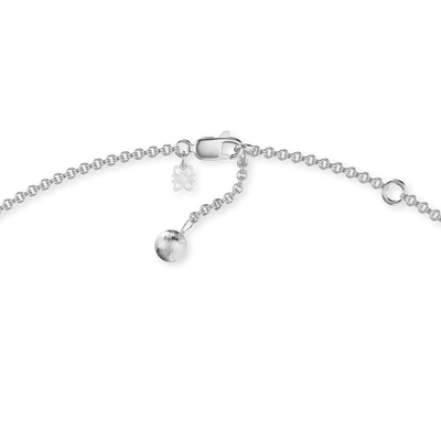 Collar "The Baseball" con colgante de bate, pavé de diamantes blancos