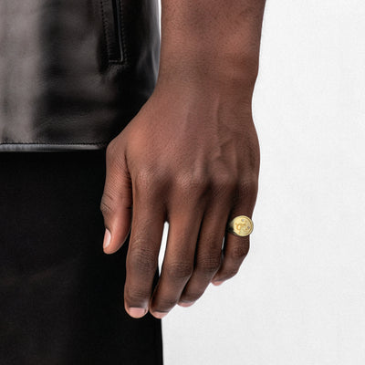 Aries Small Signet Ring