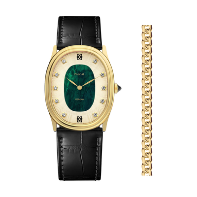 Burbuja oval Reloj de diamante